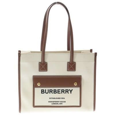 BURBERRY Campus Tote Bag Leather Used 287cf41033e4397cca9a8f4d49ced6c3