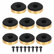8 Pcs Speaker Isolation Feet 40mmx10mm Plastic Foam Shock Absorption Gold