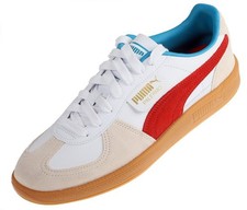 Puma Palermo Lth White Blue Horizon Gum Men Shoes/Sneackers 396464-21 US 9 NWB