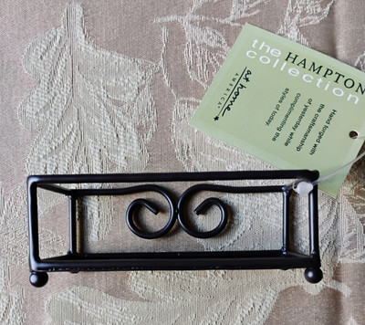 NWT in Bag ''at home America'' The Hampton Collection Bronze Business Card Holder
