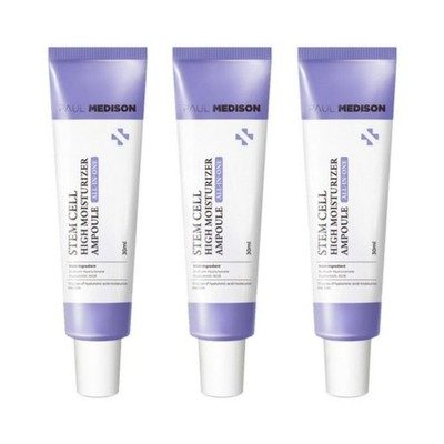 Paul Medison Stem Cell High Moisturizer Ampoule 30ml*3Pcs - FREE SHIPPING