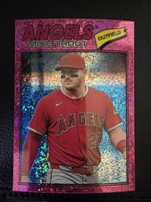 2026 Topps Heritage - Mike Trout #163 Chrome Pink Sparkle Refractor
