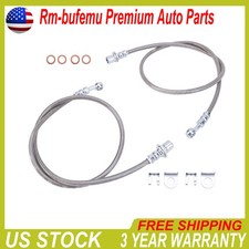 For 99-07 Silverado Sierra 1500 Left Right Stainless Steel Extended Brake Lines For 99-07 Silverado Sierra 1500 Left Right Stainless Steel Extended Brake Lines