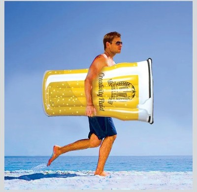 Neuheit Riesen Pint Glas Aufblasbare Pool Schwimmerliege