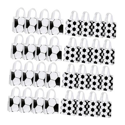 24 Stück Fußball Geschenktüten Snackbeutel für Motto Party Zubehör Sport Event