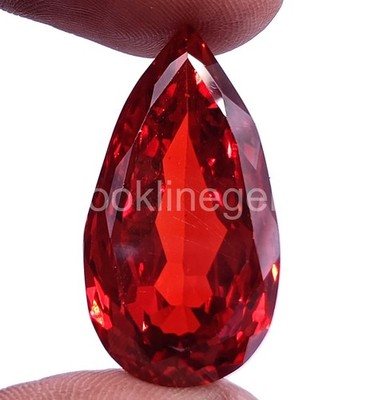 52.25ct Blood Red Ruby Pear Cut Gemstone EGL Certified Collector Quality 5ARI