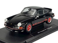 Welly 1973 Porsche 911 Carrera Rs Schwarz 1:18 Die Cast Metal Model Neu 18044