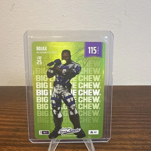 Bojax Bo Jackson Battle Arena NSCC Big League Chew SOUR APPLE Foil BLC-5 ALT