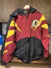 Vintage 90s NFL Pro Line Apex One Washington Redskins Shark Tooth Jacket Sz XL