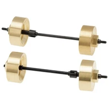 6mm Brass Widened Wheel Hub Counterweight Set For Axial SCX24 90081 1/24 RC Car
