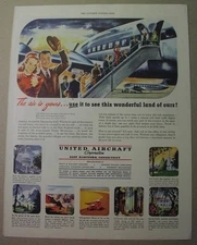 UNITED AIRCRAFT Corp. - 16 ads, 1940-1957; EAST HARTFORD Conn., Pratt & Whitney