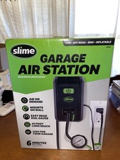 Slime Garage Air Inflation Station Wall Mount 120 Volt Tire Inflator Tire Pump