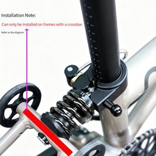 FOR BROMPTON For Folding Bike Shock Absorber Dual Spring Suspension System