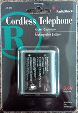 Radio Shack Rechargable Battery 3.6V Nickel Cadmium for Cordless Telephone