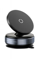 360° Rotatable Car Magnetic Phone Holder Vacuum Magnetic Suction Cup Mount-Black