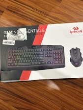 Redragon S101-3 Gaming Illuminated Wired USB Keyboard  Mouse Bundle 3200 DPI