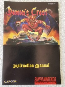 Demons Crest Super Nintendo SNES Complete CIB Very Great Shape WATCH VIDEO