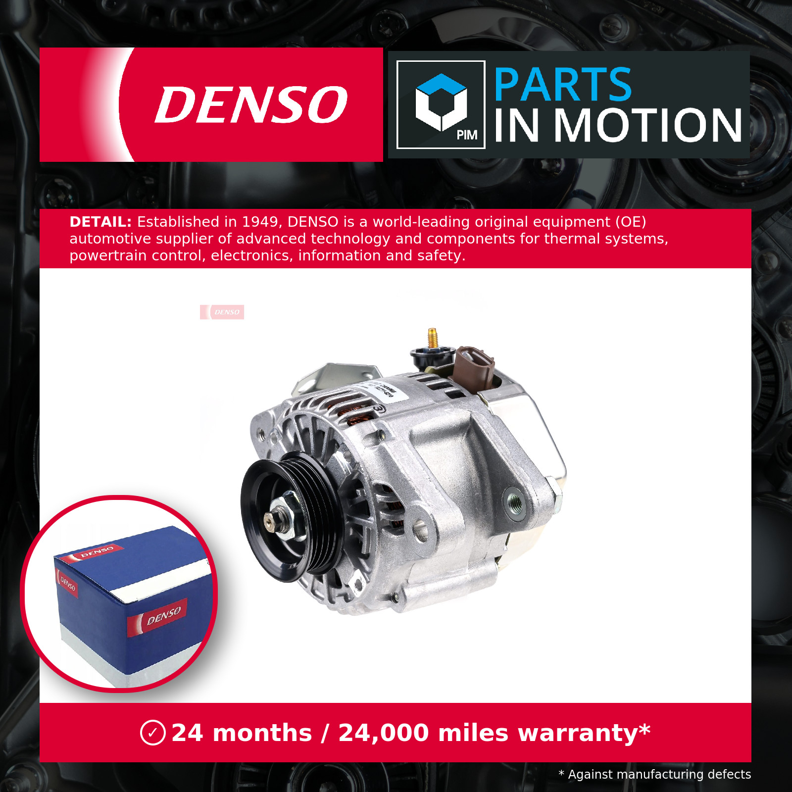 ALTERNATOR DAN966 FOR TOYOTA YARIS/VERSO/FUN/CARGO/VITZ VITZ/ECHO YARIS/VITZ - Image 3