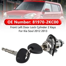 Front Left Door Lock Cylinder 2 Keys 81970-2KC00 For Kia Soul 2012 2013