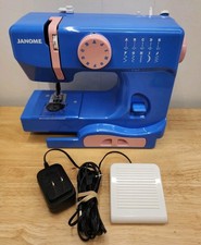 Janome 525B Sewing Machine - Blue & Pink - Ex...
