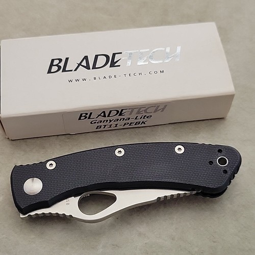 BLADE TECH GANYANA LITE Knife Tactical Liner Lock Black G10 Handle AUS 8 Steel