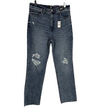 Express Womens Modern Straight Super High Ris...