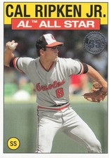 2021 Topps #86AS-11 Cal Ripken Jr. 1986 35th Anniversary All-Stars Orioles