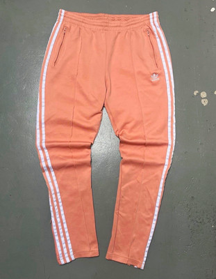 adidas Primeblue Damen Trainingshose Rosa/Weiß Gr. M 3-Streifen Reißverschluss