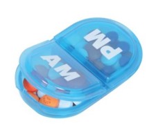 Ezy Dose Daily AM-PM Pocket Size Pill Planner for Travel Colors May Vary 1 Count