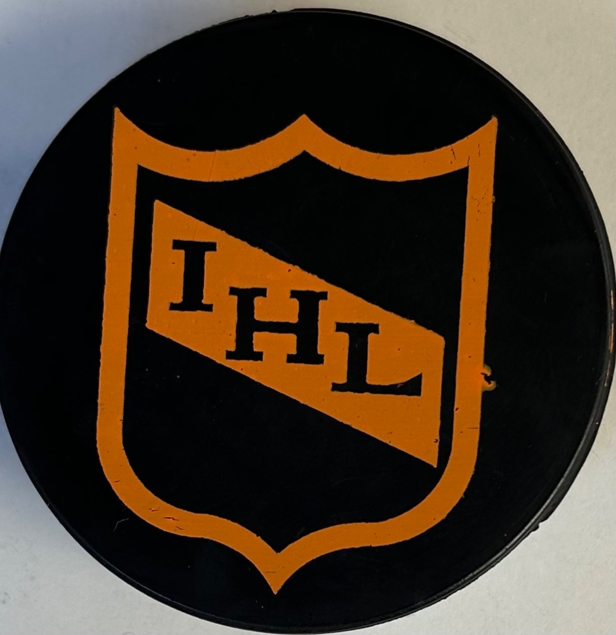 DAYTON GEMS IHL SHIELD OFFICIAL GAME HOCKEY PUCK - BILTRITE CANADA