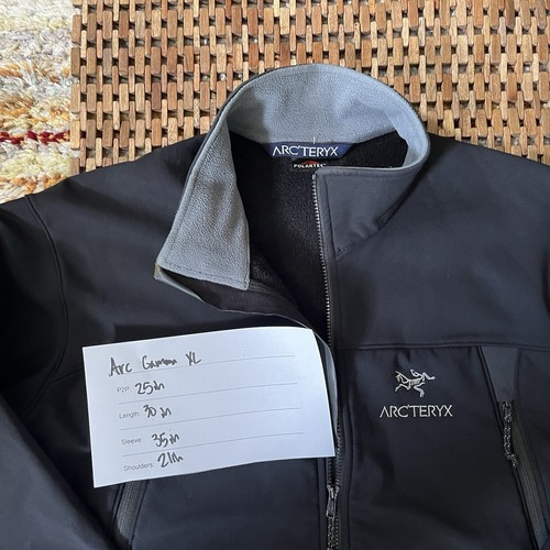 Arc'teryx Vintage Gamma SV Full Zip Soft Shell Fleece Lined Jacket Black Mens XL - Picture 3 of 3