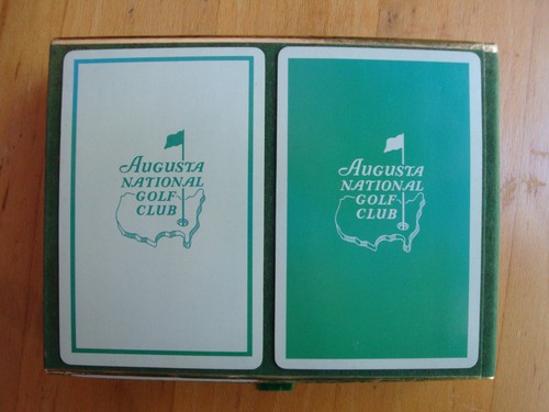 Rare AUGUSTA NATIONAL Golf Club MEMBER PLAYING CARDS in BOX