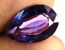 Opulent Natural Purple Alexandrite 8.30 Ct Pear Cut Certified Gemstone 6AGC