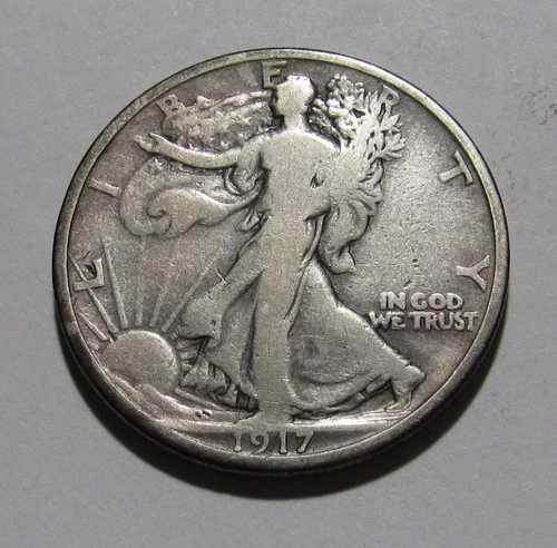 Photo of a 1917-P Walking Liberty Half Dollar from an eBay listing that sold on Jul 18, 2026