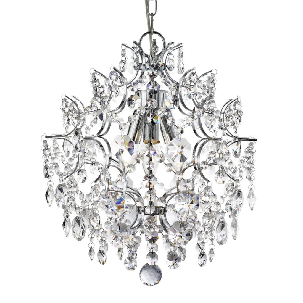 Ceiling Light Silver Harrietta 3 Chrome Searchlight 7673-3CC