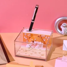 3D Desk Note Pad Tear-Away Calendar Note Cute-,'`,.;'/ M6C4