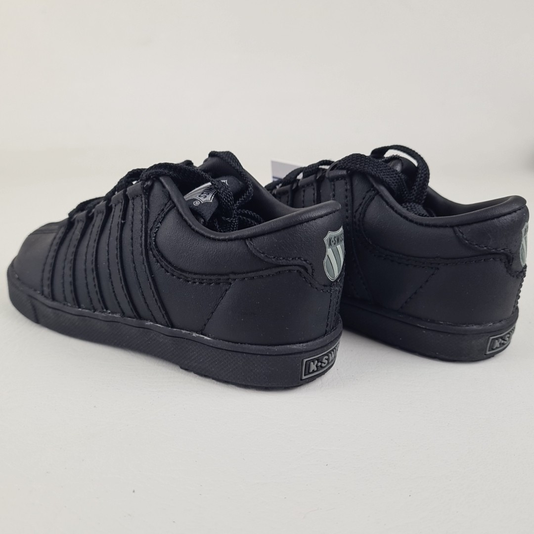 🚨K-Swiss The Classics Lite 20144 Toddler Shoes Sneakers Leather Black Size 4 - Picture 9 of 12