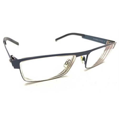 Morel LIGHTEC 7330L Blue Black Eyeglasses Frames 54-17 140 France Designer Women