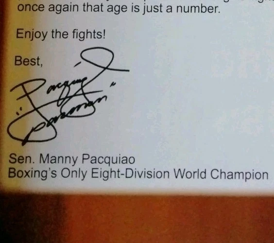 Manny Pacquiao vs Keith Thurman Program July 20 2019 Las Vegas Pacman WWC Win - Image 3 of 4
