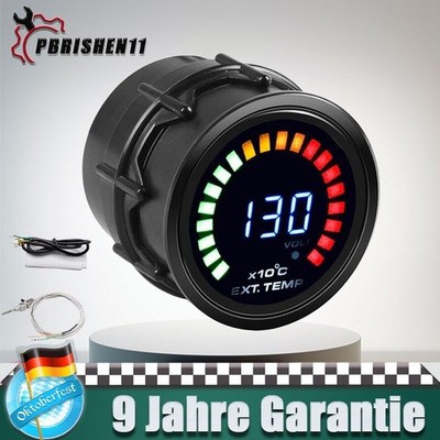 52 mm EGT-Messer Abgastemperaturanzeige Digital Auto Ext Temp Meter Anzeige Kfz