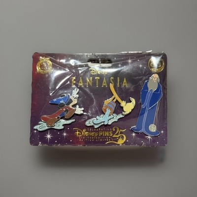 Disney Fantasia 85th Anniversary Sorcerer's Apprentice Mickey LE 1600 3 Pin Set