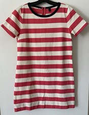 J.Crew T-Shirt Women’s XS Pink/White Striped Short Sleeve Cotton Casual Dress