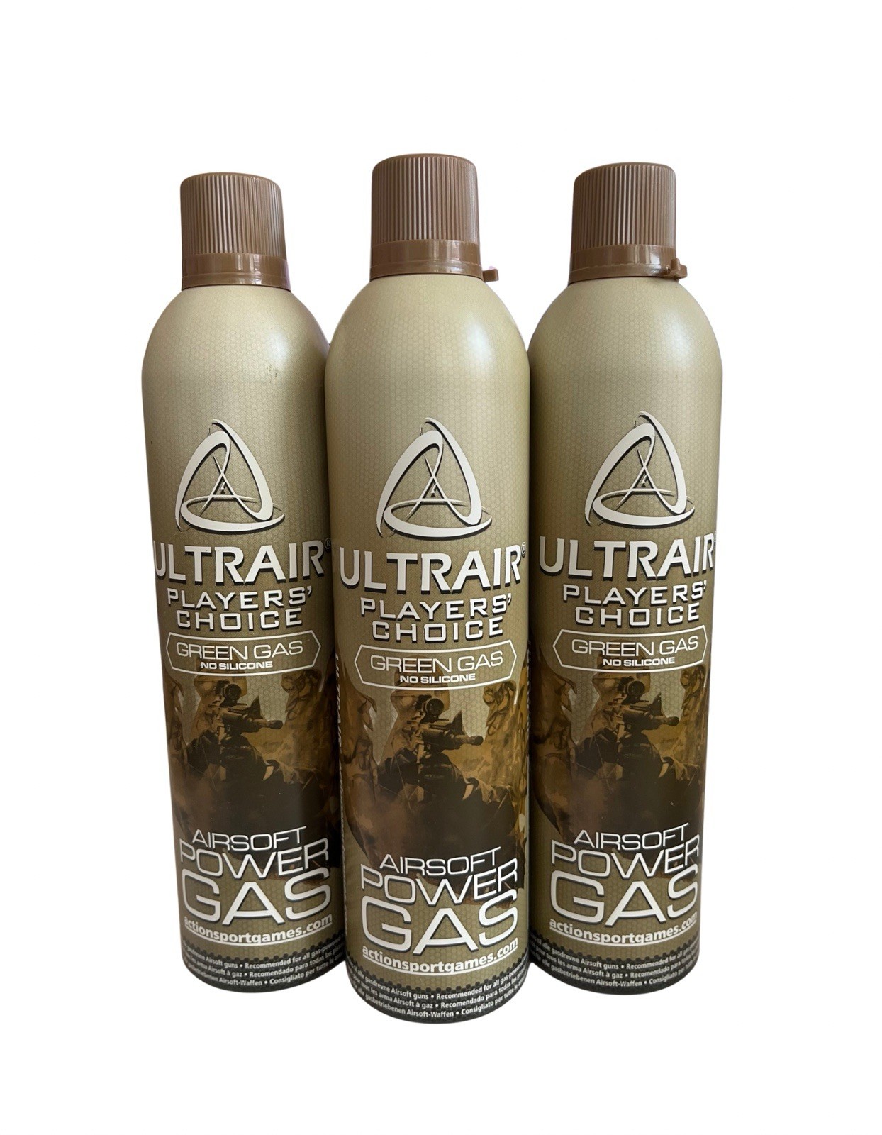 3x Asg Ultrair GBB Gas 570ml Airsoft Green Gas - UK Shipping Only - UK Seller