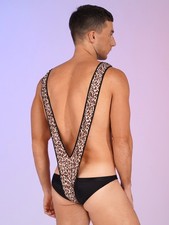 Hombres Prendas para dormir Body de natación Lencería Sissy Mankini Ropa de playa Sexy Ropa de dormir