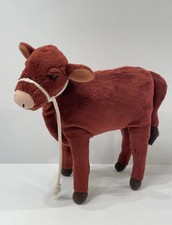 ADORABLE American Girl Doll Caroline&rsquo;s Pet CALF COW GARNET Plush