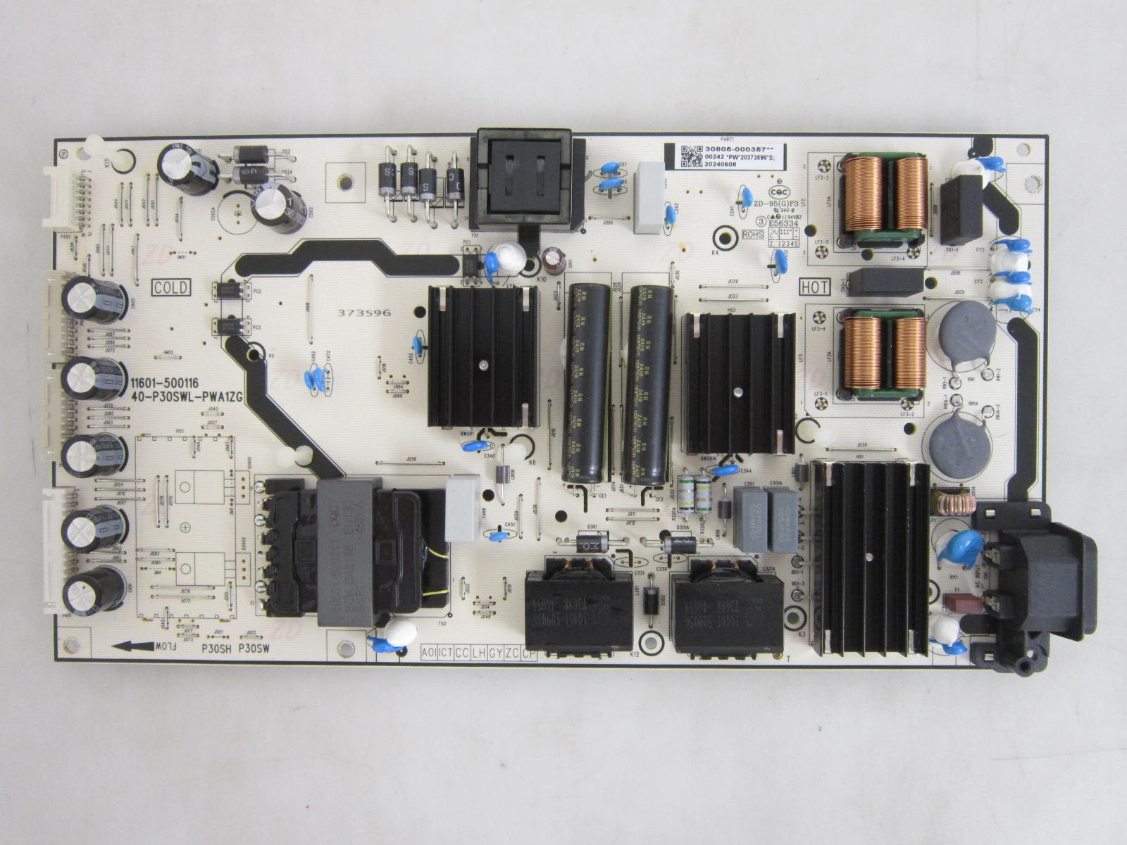 TCL 55Q750G 65Q750G Power Board 30805-000357 (40-P30SWL-PWA1ZG) | eBay
