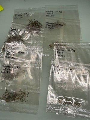 Vintage Mustad 3906B 2XL Nymph  Fly Hooks