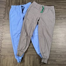 FIGS Tansen Scrub Jogger Pants Lot of 2 Mens S/S Short Blue Gray MXXSW2004S