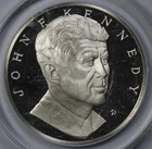 John F Kennedy 1000 Grains Sterling Silver Proof Medal  Franklin Mint