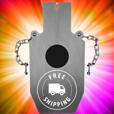 AR500 Steel Targets for Shooting - Bullseye Metal Torso Target - Reactive Torso